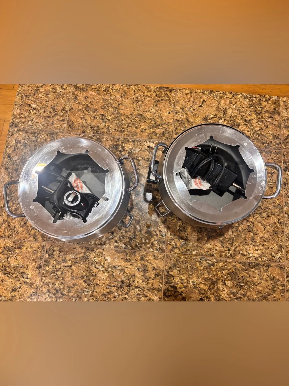 Cuisinart Stainless Steel Double Fondue Pots - Silver